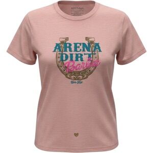 Hella High Bella+Canvas T-Shirt Women's Size M Pink Arena Dirt Barbie Tee